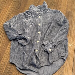 rag & bone Kids Textured Gray Button-Down Shirt